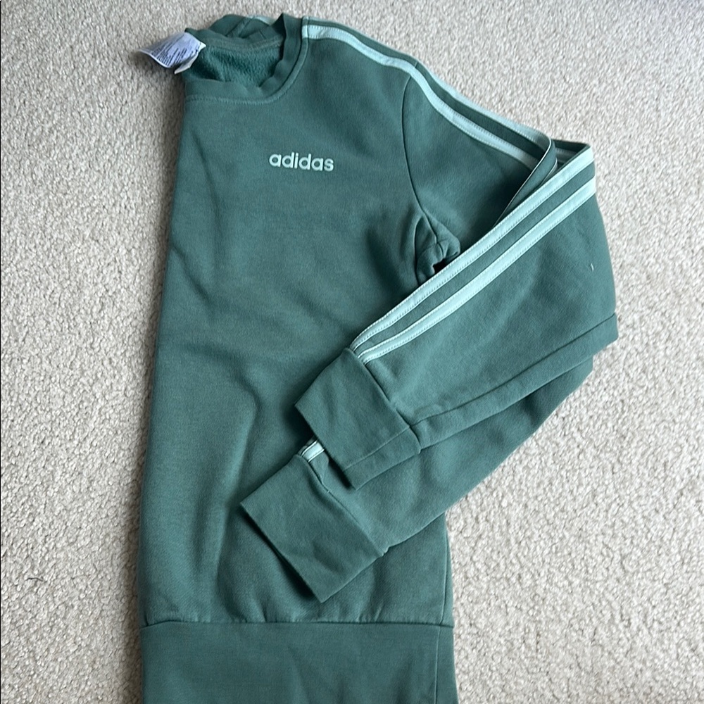 Adidas Green Crewneck Sweatshirt